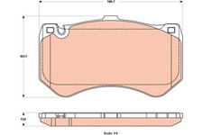 Bremsbelagsatz Vorne für Mercedes AMG GT C190 Roadster R190 W205 C205 ab 09-> Bremsbelagsatz Vorne für Mercedes AMG GT C190 Roadster R190 W205 C205 ab 09->