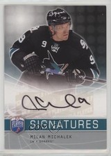 2008-09 Upper Deck Be a Player Signatures Milan Michalek #S-MM Auto 4kz