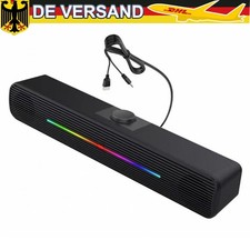USB Computer Lautsprecher Stereo Soundbar Sub...