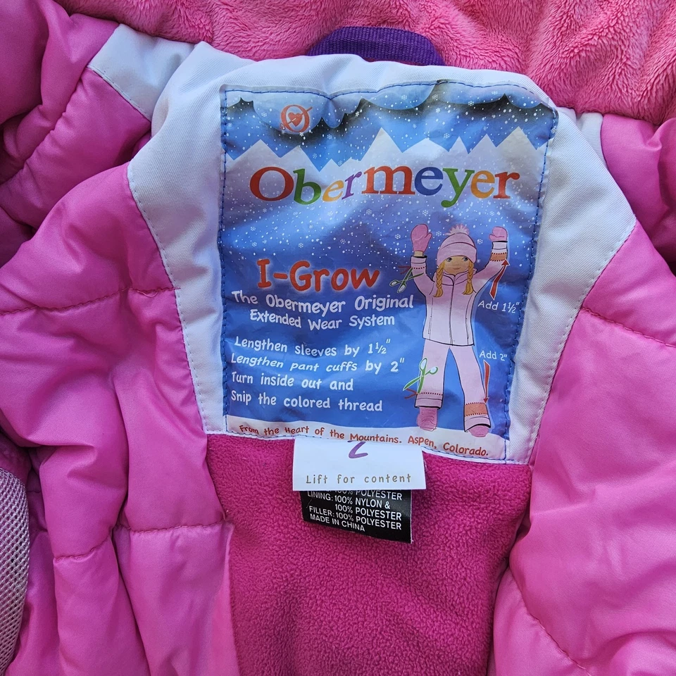 Obermyer Children's Grow With Me Ski Jacket Multi Color - Image 2 of 3