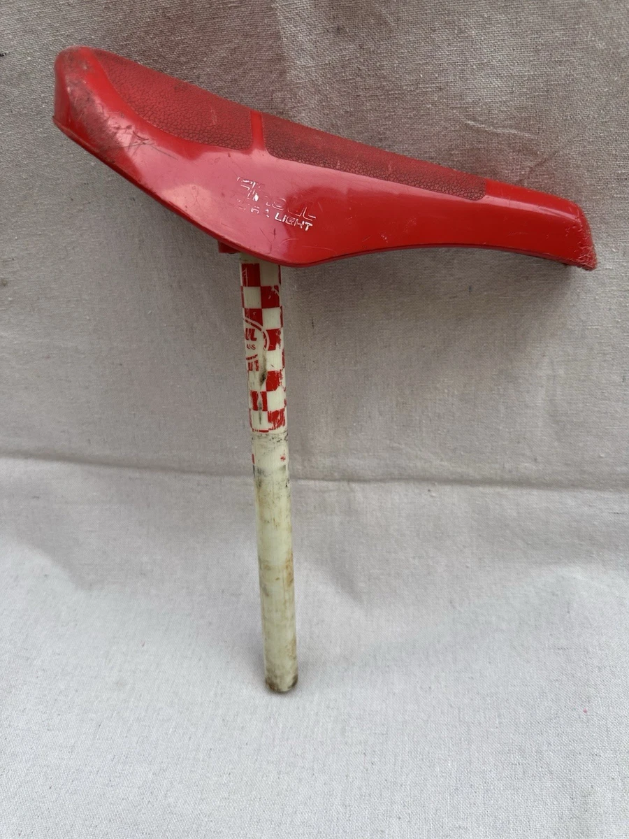 BMX Bike-Old School Red Saddles, Seat Vintage Bike Parts for sale