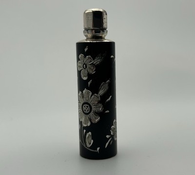 Vintage kleiner Parfum Duft Flakon Black Floral Germany