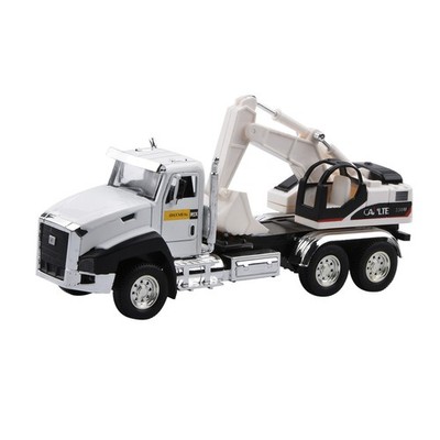 1:50 Pull Back Excavator Engineering Truck Model Kid Toy Vehicle Gift/Decoration