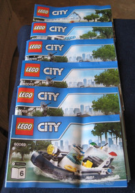 Lego City 60069 ~ Instruction Manual ONLY!!! 6-Booklets  (sequence 1-6)