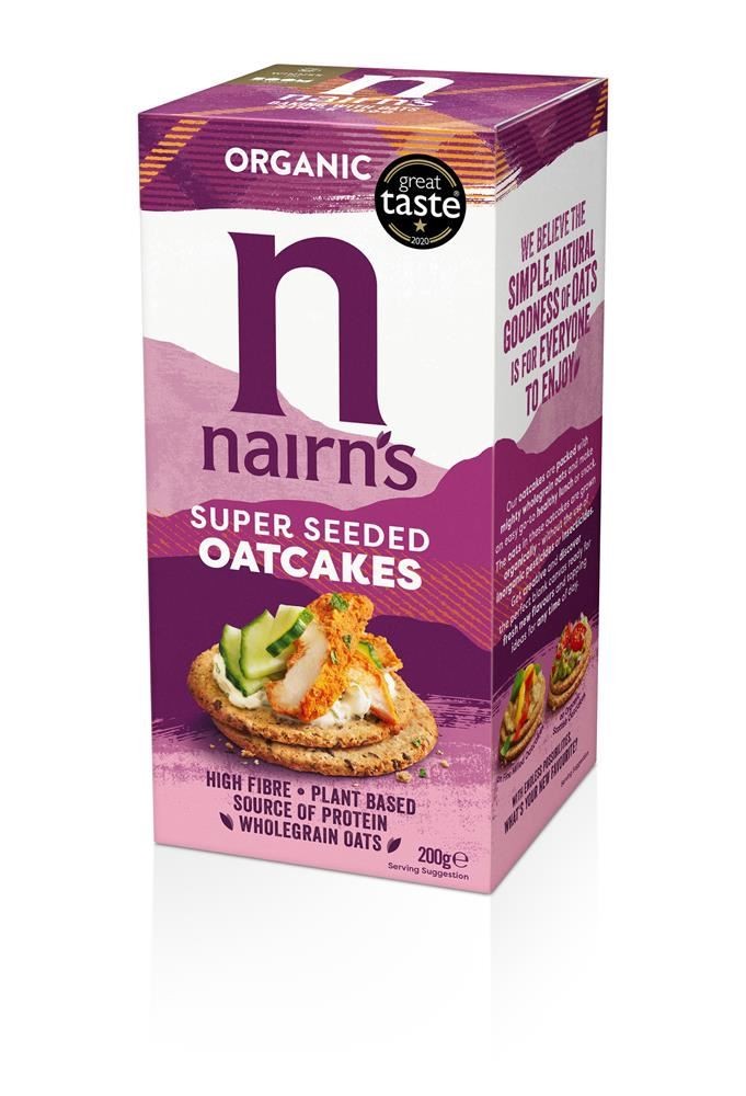 Organic Super Seeded Oatcakes 200g (Nairn's) - Image 2