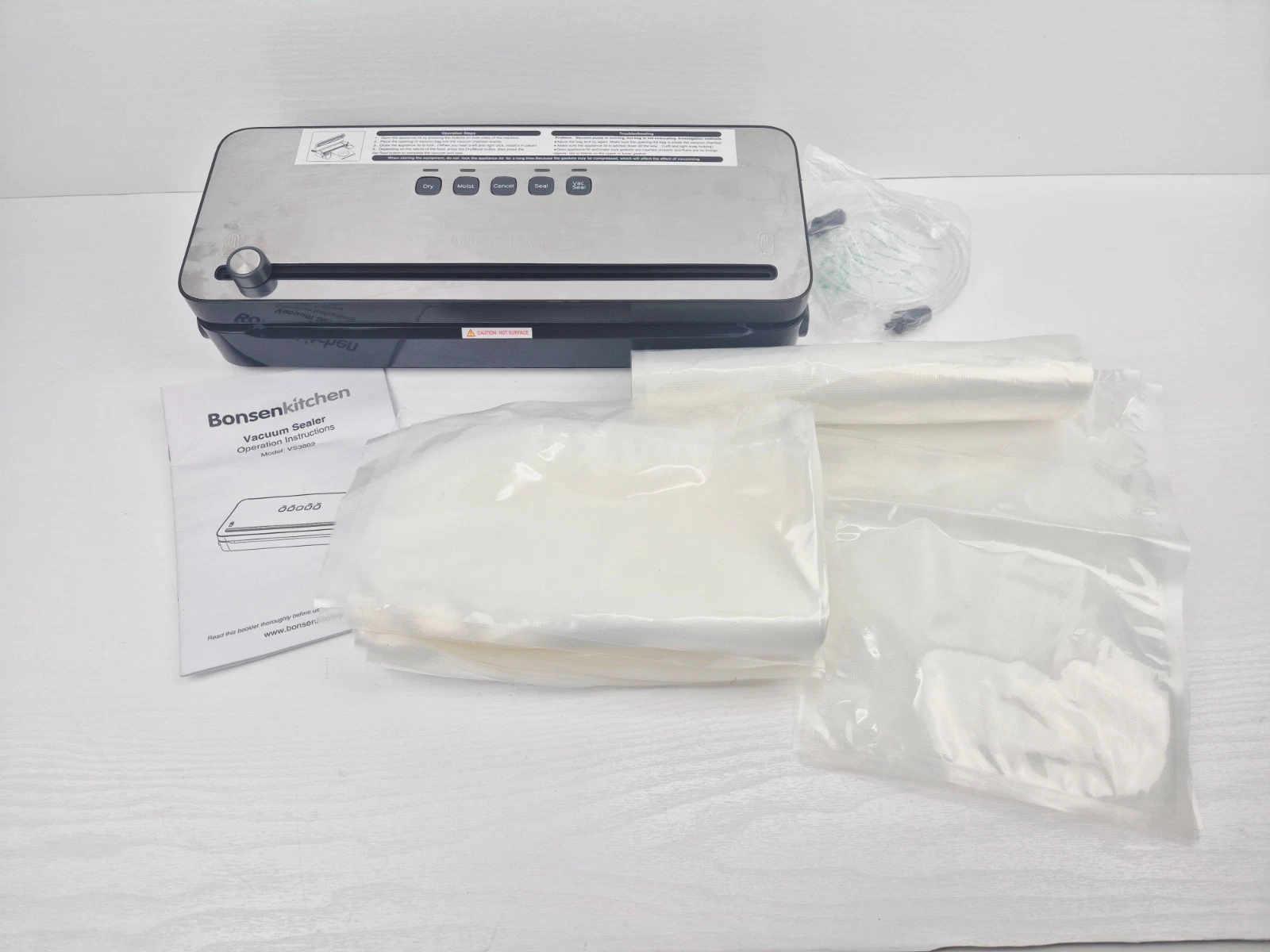 Bonsenkitchen Vacuum Sealer with Built-in Cutter