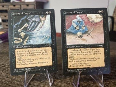 MTG Magic the Gathering - Alliances Edition (1996) - Casting of Bones (x2)