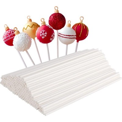 100 Stück Stiele für Cake Pops aus Papier, 15cm Cake Pop Stiele Lollipop Stic...