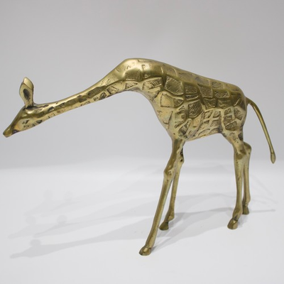 #ad Vintage Mid Century Brass Giraffe Figurine Sculpture 8.5quot; Tall Made in Korea $50.39