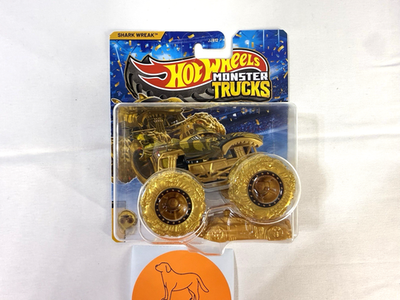 2026 Hot Wheels Monster Trucks Meijer Exclusive Shark Wreak Gold