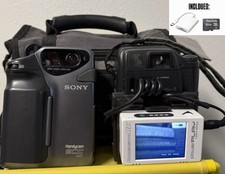 Sony Handycam CCD-SC5 Video 8 Camcorder Tapeless Setup PowerPlay TESTED