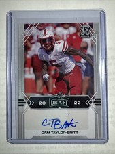 2022 Leaf Draft Autographs Cam Taylor-Britt #BA-CTB (AU RC) Cincinnati Bengals