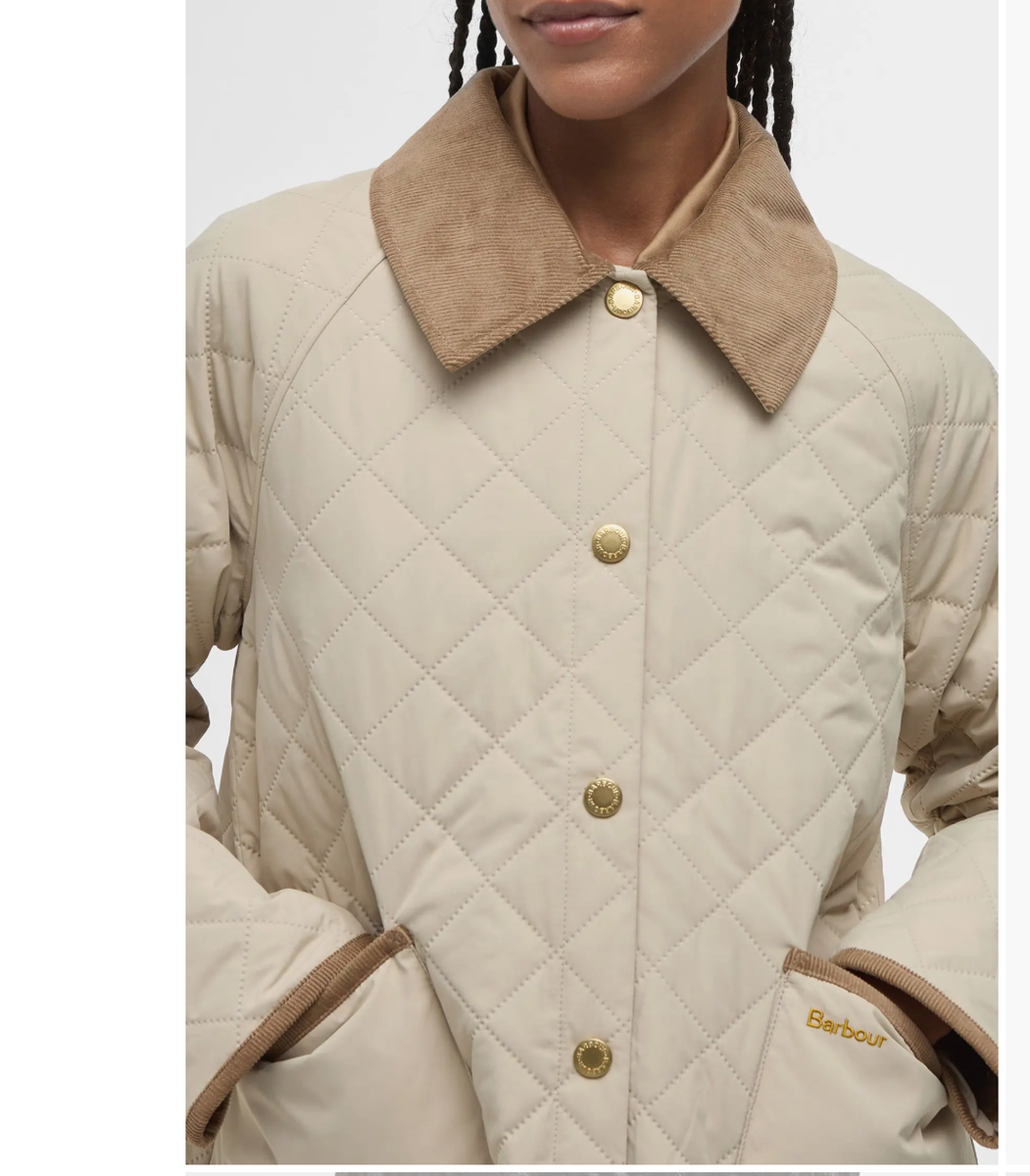 Light Sand ~ Barbour Anise Dusky Quilted Jacket MSRP$295 British