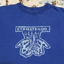 90s Eyehategod Slit Wrists Longsleeve Shirt Size XL Euro Boot Sludge Band Tee