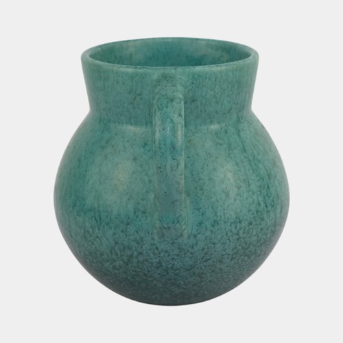 Roseville Tourmaline Turquoise 1933 Vintage Art Deco Pottery Vase 517-6 - Picture 2 of 6