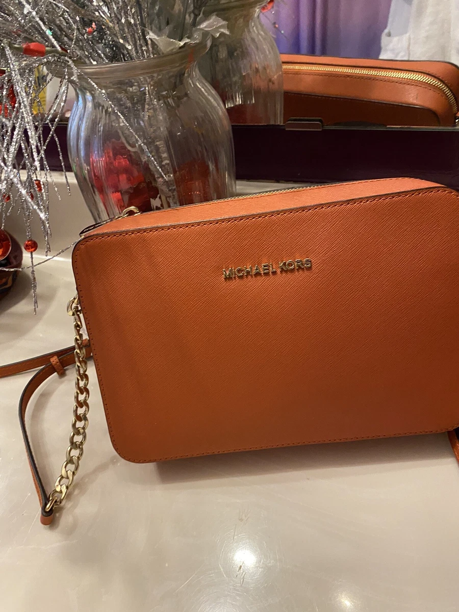 Michael kors jet set crossbody on sale orange
