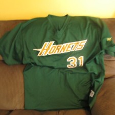Green mesh Hornets jersey