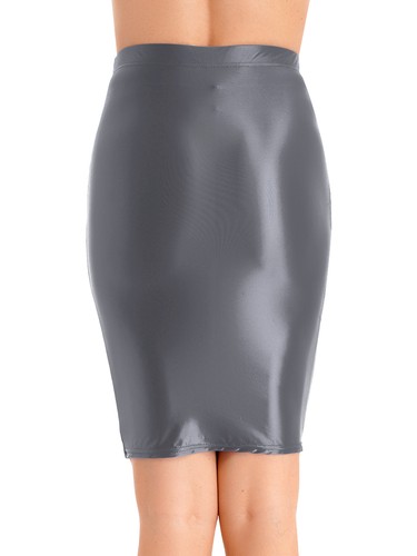 Gonna donna elasticizzata lucida bodycon night club party ballo corta clubwear - Foto 81 di 162