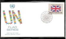 United nations 1983 Flag Series SC # 399 Great Britain FDC.UNPA