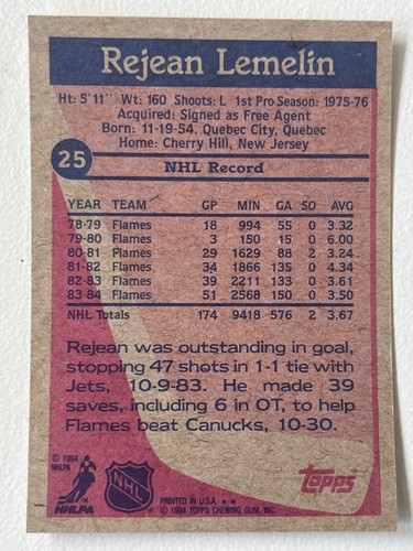 1984-85 Topps Hockey Card Pick From List !! - Picture 47 of 305