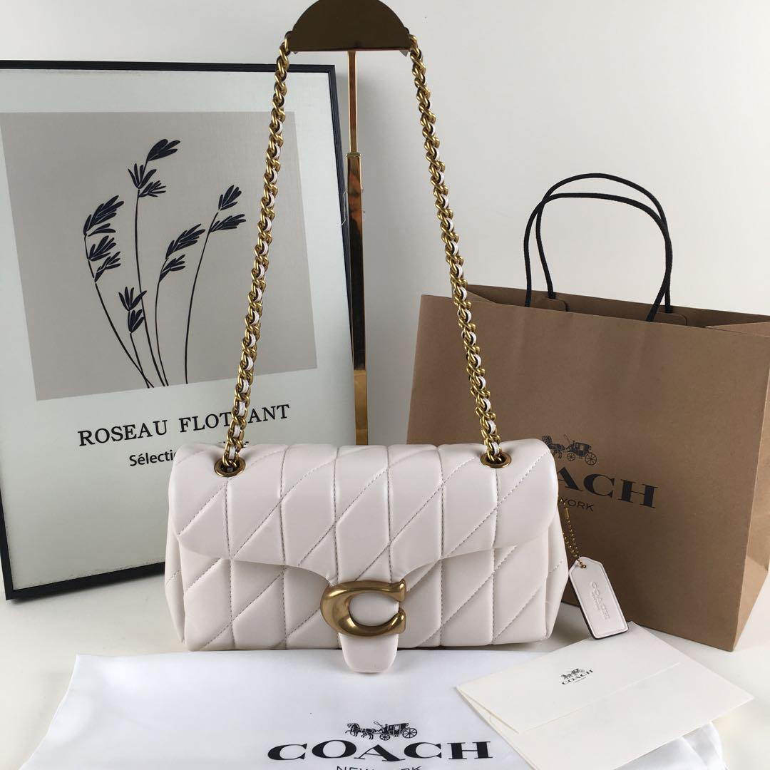 COACH バッグ タビーショルダー 26 白 ゴールド金具 レシート付き COACH バッグ タビーショルダー 26 白 ゴールド金具 レシート
