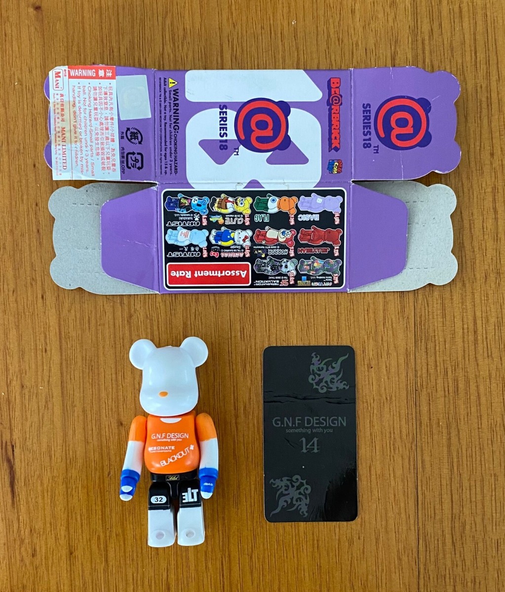 Medicom Bearbrick 100% Series 18 G.N.F. Design Gallery 1950 Secret 