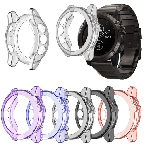 TPU Clear Bumper Ultra Thin Shockproof Cover Case For Garmin Fenix 5X 5S 5  Plus | eBay