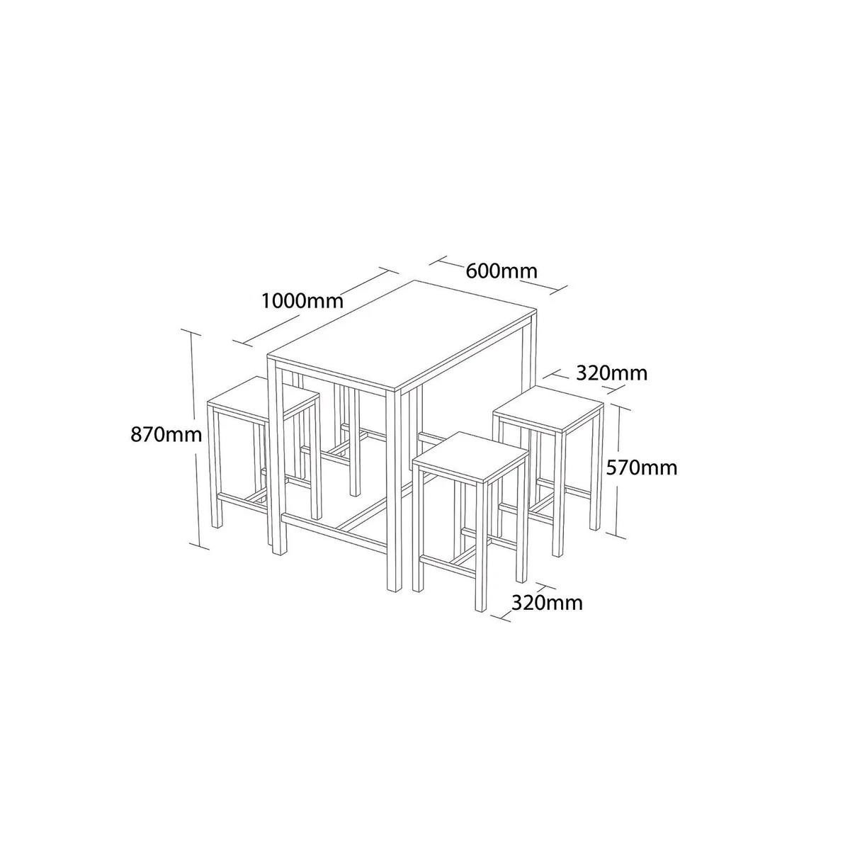 The range on sale bar table