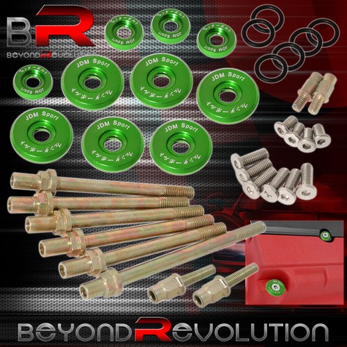 For Honda K-Series Manifold Header/Cam Cap/M6 Fender/Valve Washers Kit Green - Picture 4 of 5