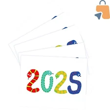 Premium Kawaii 2025 Lunar New Year Card - 10 Snake Design Cards with Envelopes