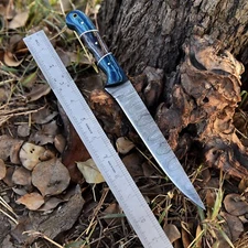 Custom Handmade Damascus Steel Knife Fixed Blade Full Tang
