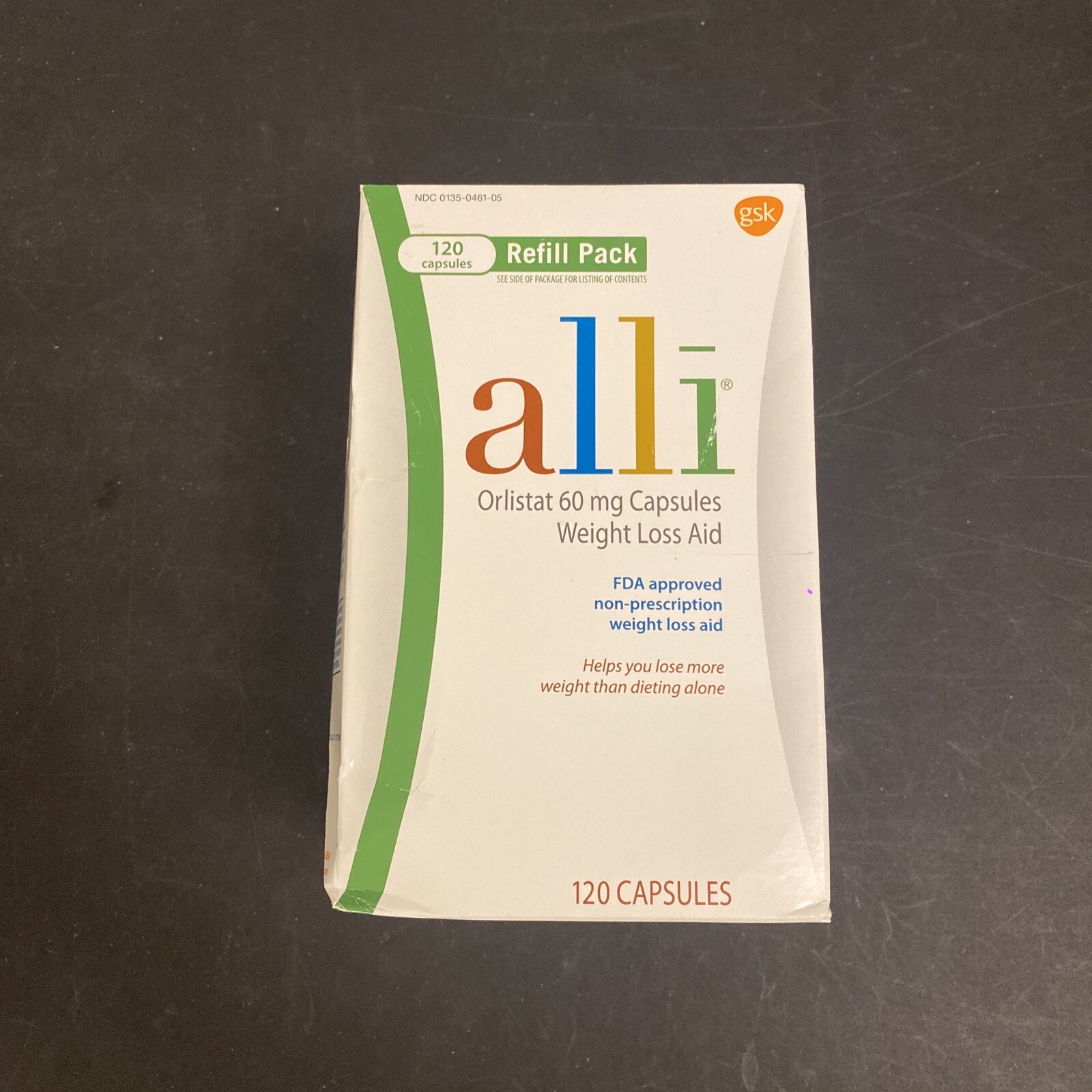 Alli Weight Loss Diet Aid Orlistat 60 mg, 120 Capsules Refill Pack EXP
