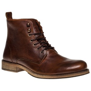 Nuevas botas de cuero para hombre suela tan Prowse Con Cordones | eBay
