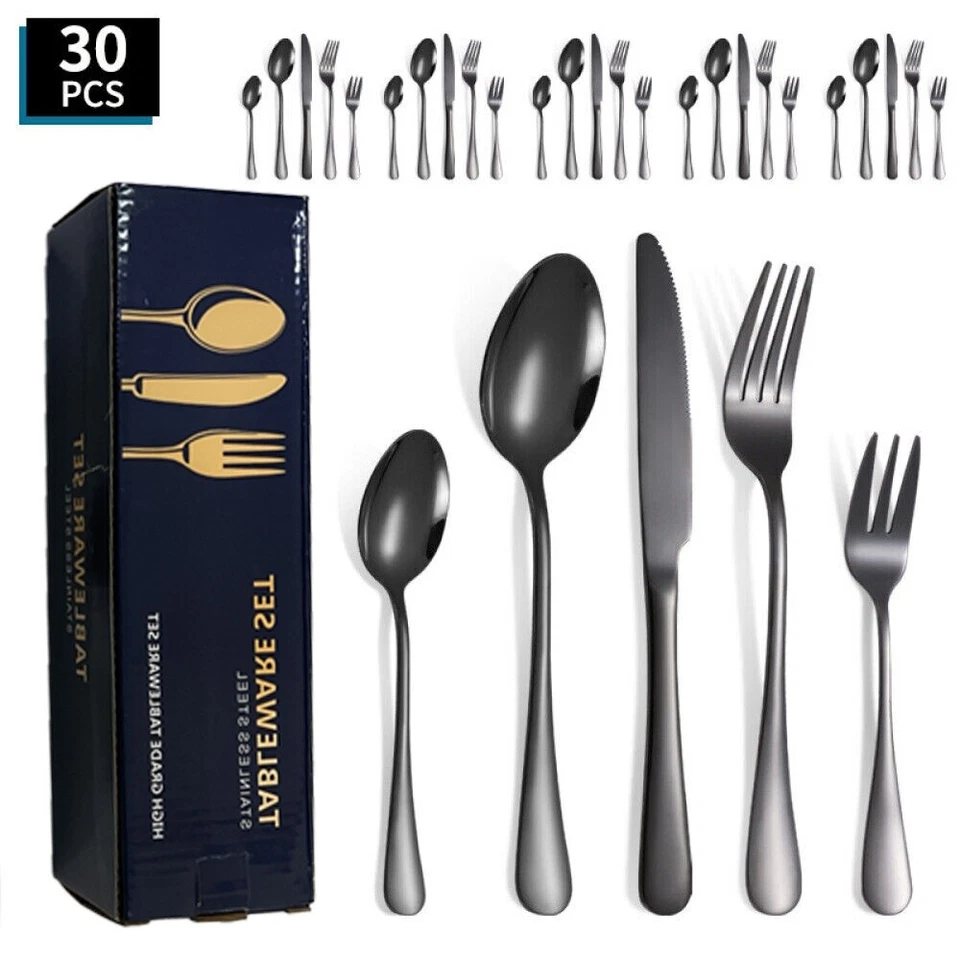 Besteckset bis 30teilig für 6 Personen Besteck Tafelbesteck-Essbesteck Edelstahl - Bild 4 von 4