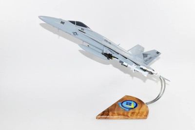 VFA-146 Blue Diamonds 2019 FA-18E Model, Navy, 1/40th (18'') Scale, Mahogany