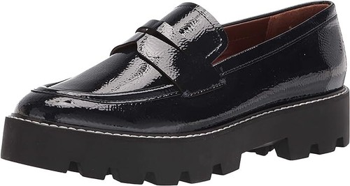 Franco Sarto Women's Balin Lug Sole Chunky Loafer - Midnight Blue - 8.5 - 第 1/6 張圖片