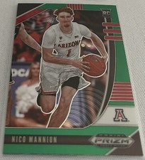 2020-21 Panini Prizm Draft Basketball Nico Mannion Arizona Wildcats Green Prizm