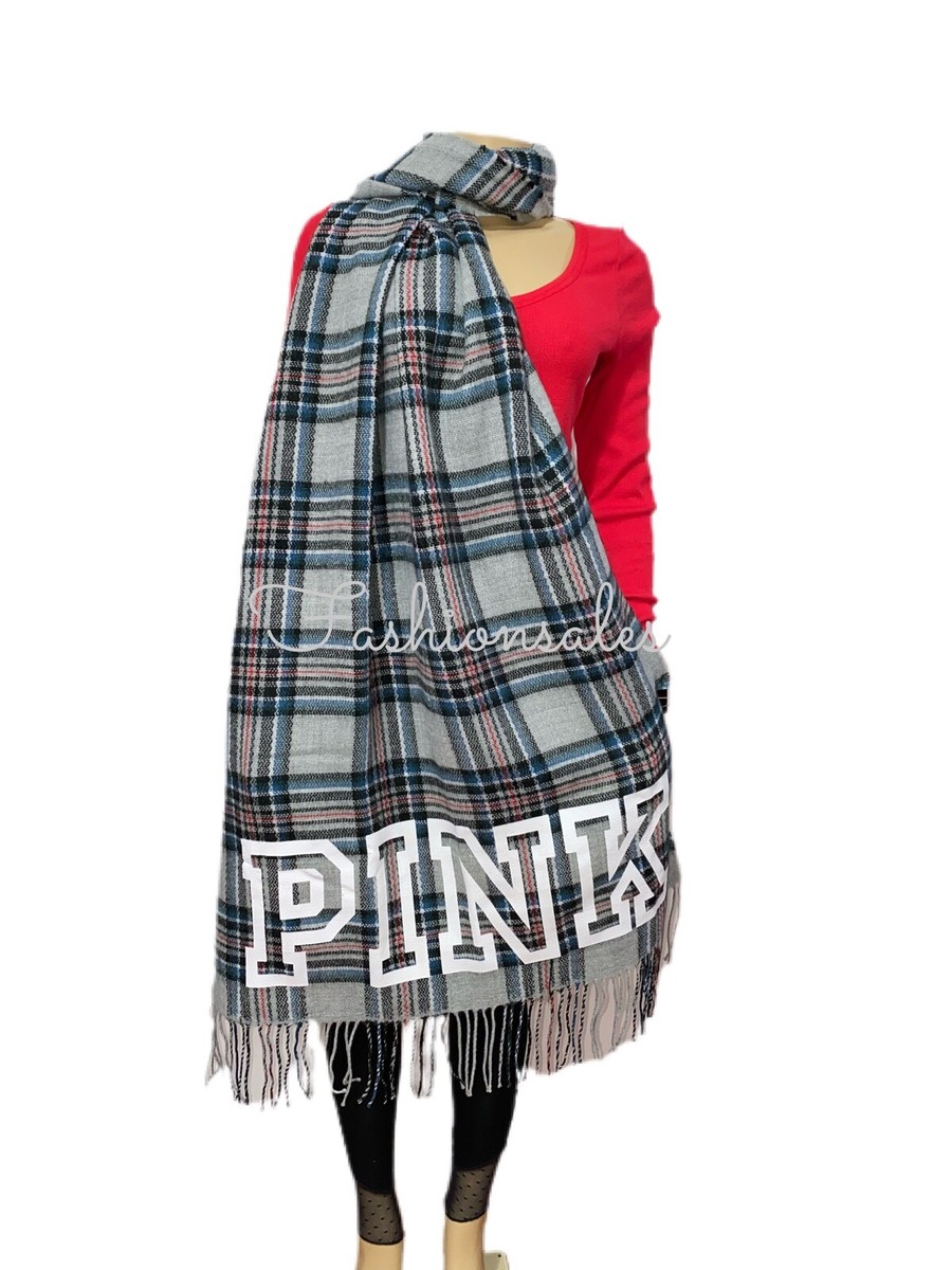 Victorias Secret PINK Cozy Blanket Big Scarf Throw LOGO 27