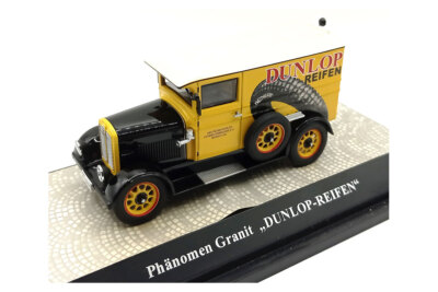 NOS! PremiumX 010640 Phänomen Granit ''Dunlop Reifen'' gelb/schwarz Maßstab 1:43