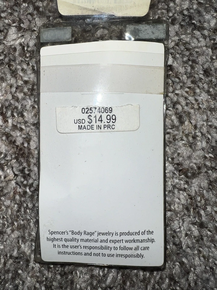 Medidores de acrílico Body Rage Tiger Print de 1/2 pulgada nuevos nunca usados Spencer’s media pulgada Foto 3 de 4