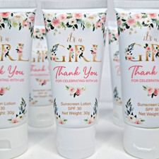 Dansib 12 Pcs Mini Sunscreen Thank You Bulk Size 1 oz SPF 30 Water Resistant