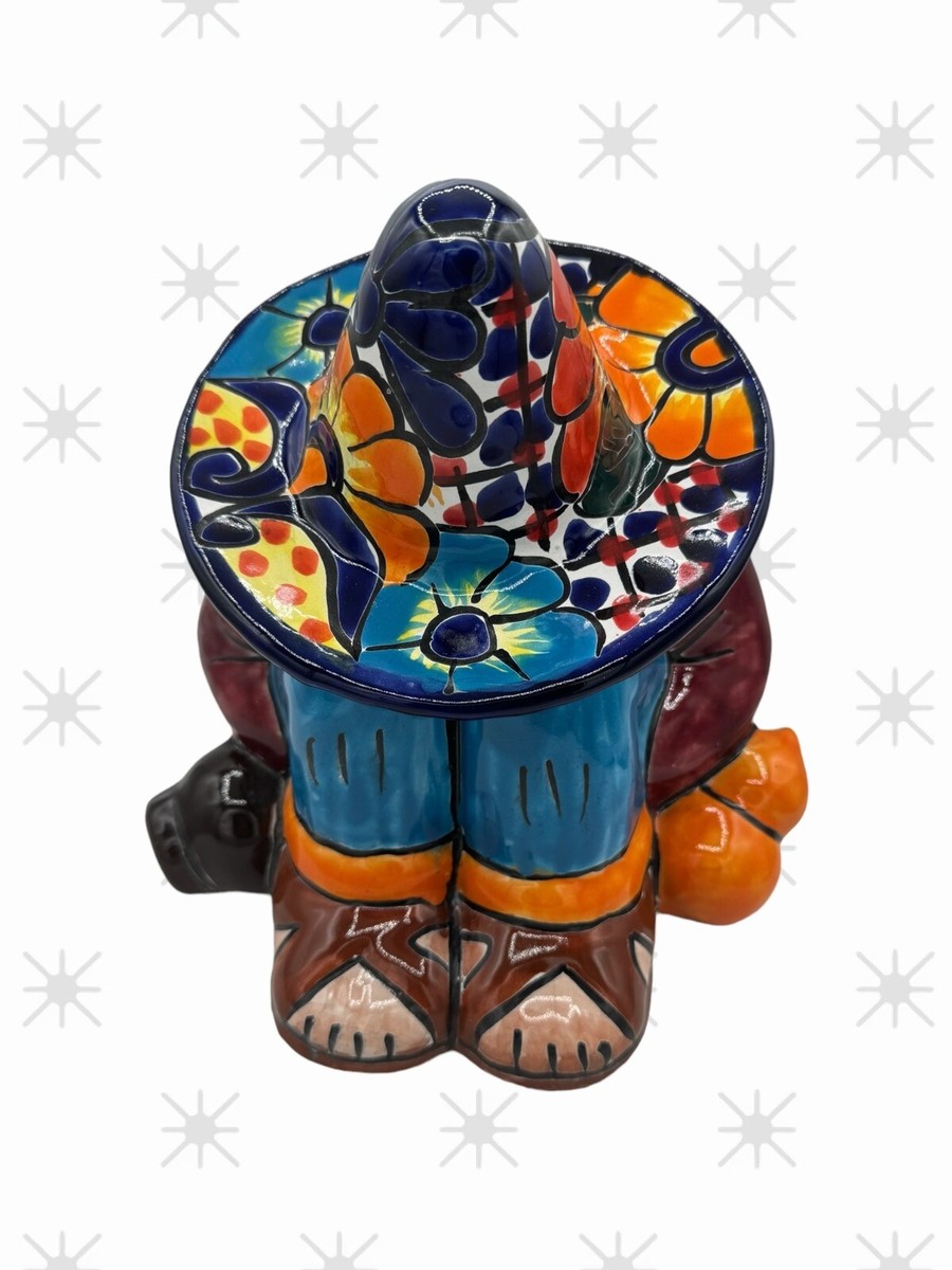 Talavera statue Panchito medium Multicolor Sleeping Man and