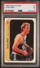 1986 Larry Bird  Fleer Sticker #2 PSA 5 #87534307