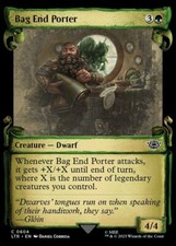 x4 Bag End Porter - Foil - Showcase Scrolls C MTG The Lord of the Rings: Tales o