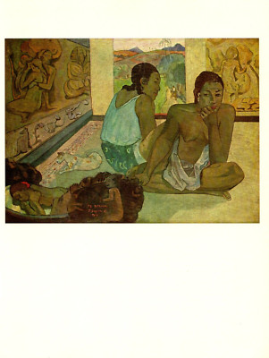 1972 Vintage GAUGUIN ''LE REPOS'' LOVELY TAHITI COLOR offset Lithograph