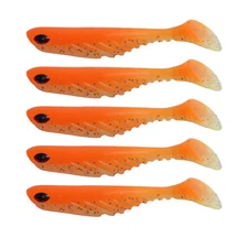 Dr.fish 5pcs Fishing Lure Soft Plastic Swimbait 2.75'' Paddle Tail Freshwater
