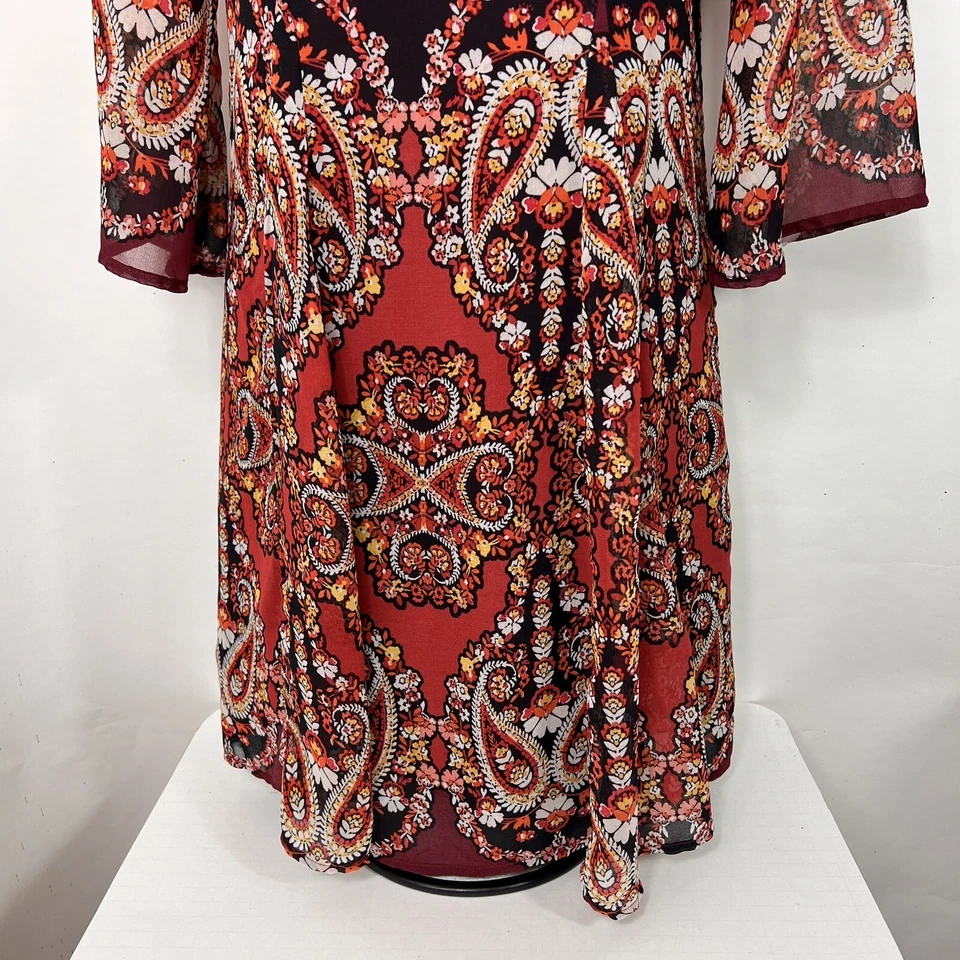 Vestido Charlotte Russe para mujer XS por encima de la rodilla mini manga 3/4 cachemira de gasa Foto 4 de 4