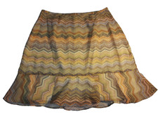XOXO 90s SKIRT ZIG ZAG Flounce Skirt Retro Style Waist 27 in SIZE 9