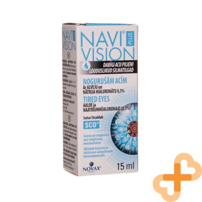 NAVIVISION PLUS For Tired Eyes With Aloe Vera and Sodium Hyaluronate 15 ml