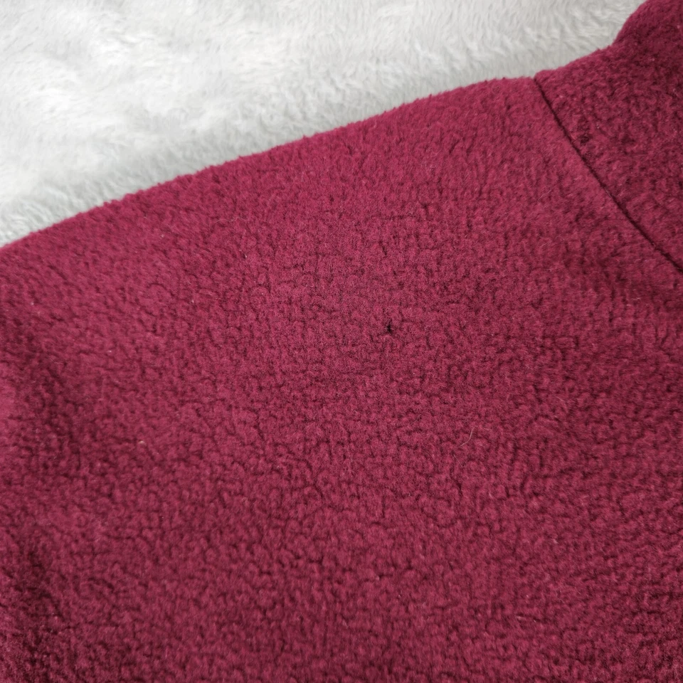 Suéter Pullover Divots Green Meadows Golf 1/2 Cremallera Para Hombres XL Borgoña Polar Polar Polar Polar Foto 4 de 4